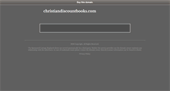 Desktop Screenshot of christiandiscountbooks.com